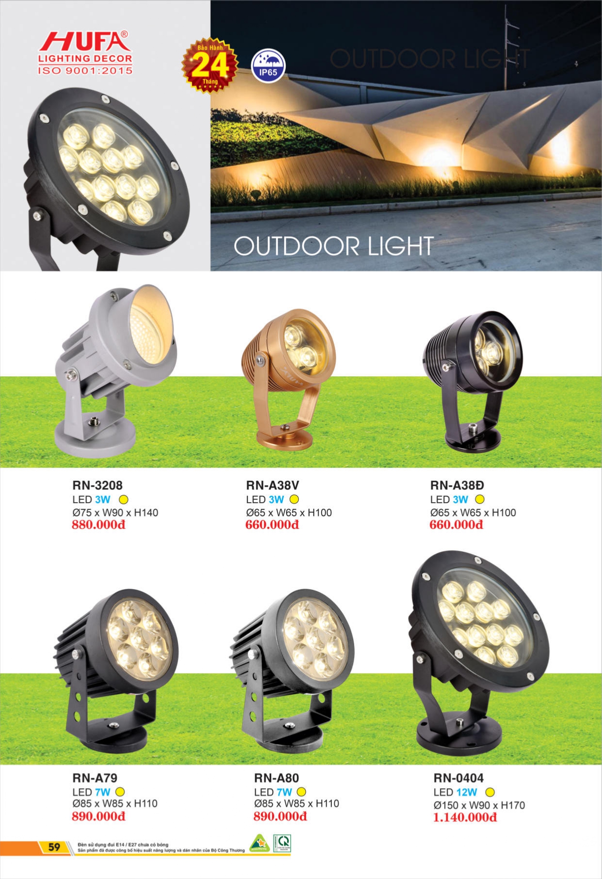 Bảng giá đèn LED HUFA 2026